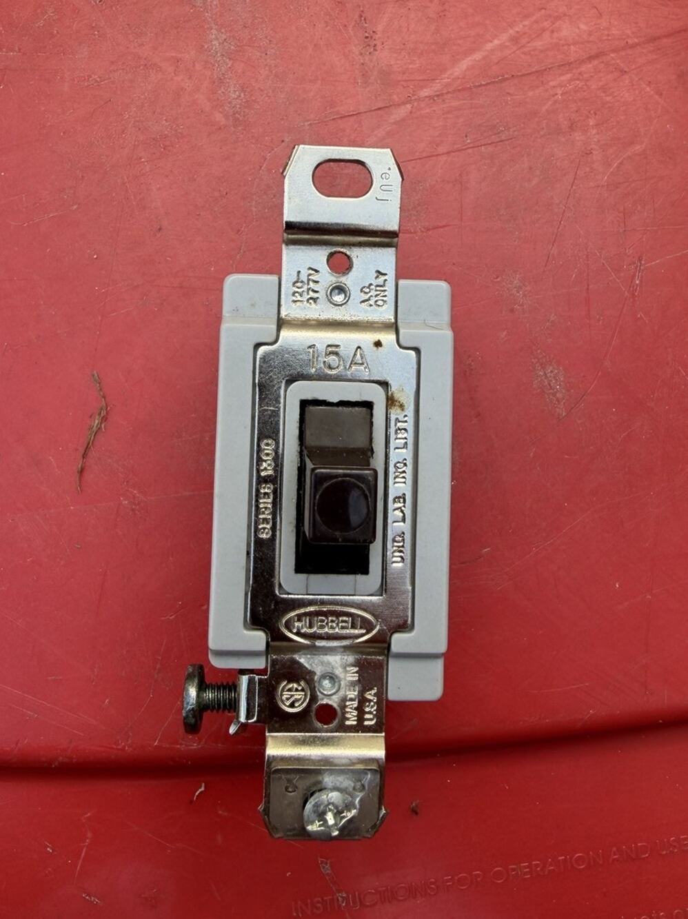 Hubbell Series 1300 15 Amp Switch Used
